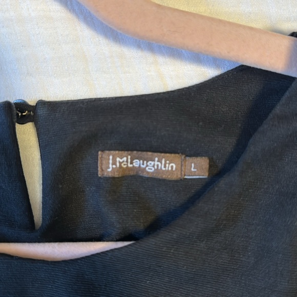 J McLaughlin Black Midi Tank Dress. Size Large. Super Classy! - Picture 2 of 5